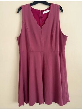 A Beautiful Soul Plus Size Pink Skater Sleeveless Dress Size C (3X) NWOT!